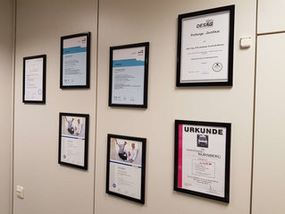 Zertifizierungen der L.U.T.A. GmbH